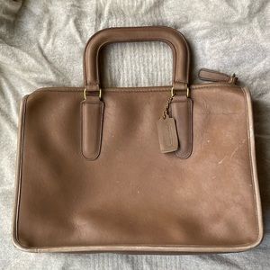 Vintage Bonnie Cashin NYC Coach Taupe Briefcase Bag